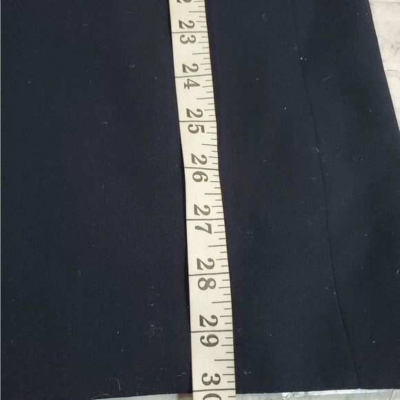 LIZ CLAIBORNE one-button blue wool blazer 4 - Picture 6 of 11